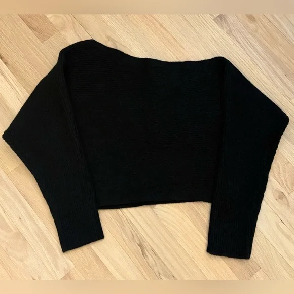 Rosebullet Black Off-the-Shoulder Sweater - Picture 4 of 5